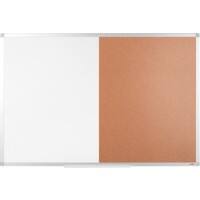 Viking Wall Mountable Combination Board 900 x 600mm Brown & White