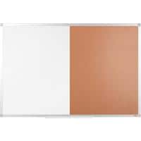 Viking Wall Mountable Combination Board 900 x 600mm Brown & White