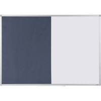 Viking Combi Board Magnetic Wall Mounted Felt 90 (W)x60 (H) cm Aluminium Blue, White