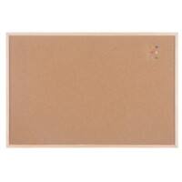 Viking Wall Mountable Cork Board 90 x 60cm Brown