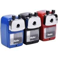 Helix Desktop Pencil Sharpener 1-Hole Metal Blue