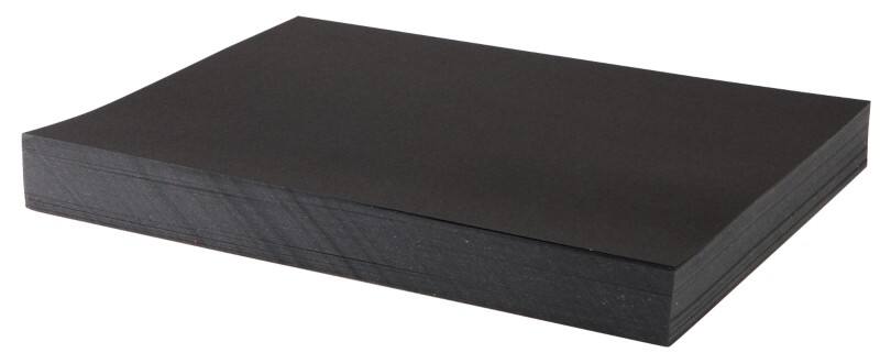 Bright Ideas A4 Coloured Paper Black 225 gsm Matt 100 Sheets
