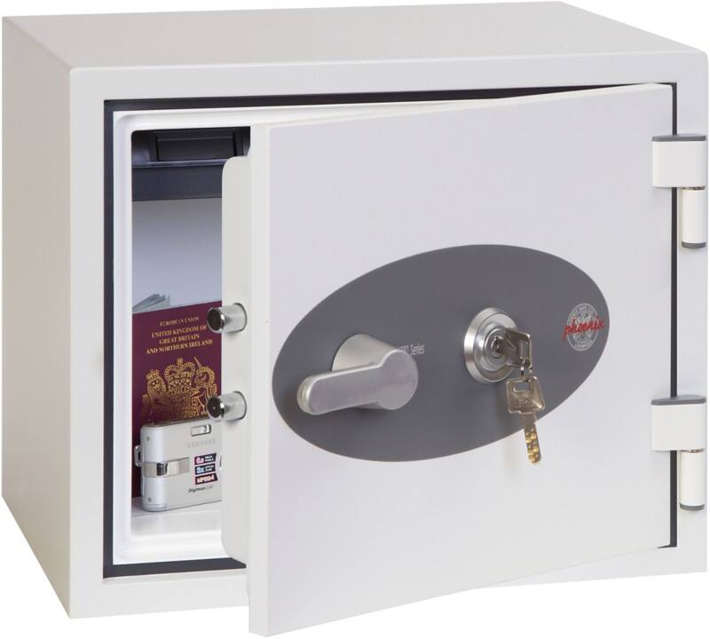 Phoenix Fireproof Safe Titan II with Key Lock FS1281K 19L 360 x 410 x 365 mm White