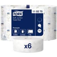 Tork T1 Premium Toilet Roll 2 Ply 110275 6 Rolls of 1800 Sheets