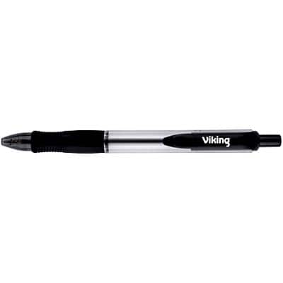 Black Ballpoint Pen Biro Soft Grip ST-M Medium 0.5 mm Tip Foray