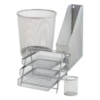 Office Depot Desk Organiser Silver Wire Mesh