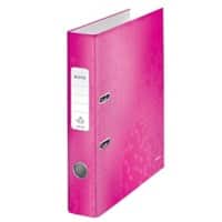 Leitz 180° WOW Lever Arch File 1006 52 mm Laminated Cardboard A4 Pink