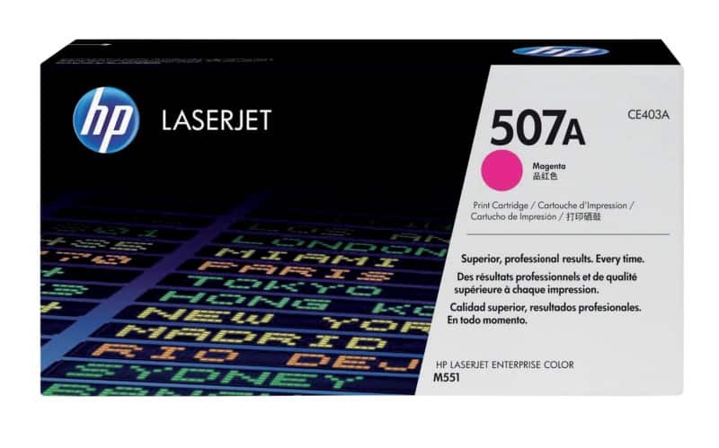 HP 507A Original Toner Cartridge CE403A Magenta