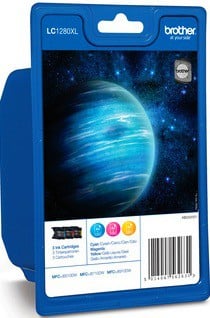Brother LC1280XL Original Ink Cartridge Cyan, Magenta, Yellow Pack of 3 Multipack