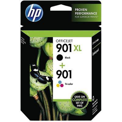 HP 901XL/901 Original Ink Cartridge SD519AE Black, Cyan, Magenta, Yellow Pack of 2 Multipack