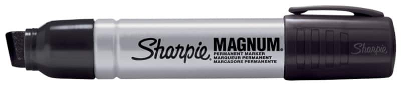 Sharpie Magnum Permanent Marker Broad Chisel  -   Black Non Refillable Pack of 12