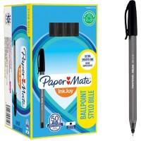 PaperMate InkJoy 100 Ballpoint Pen Medium 0.7 mm Black Pack of 50