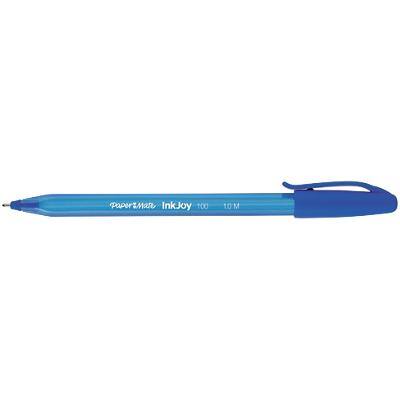 Paper Mate InkJoy 100 Ballpoint Pen Blue Medium 0.8 mm No 50 Pieces