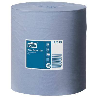 Tork Wiping Paper M2 1 Ply Blue 6 Rolls of 450 Sheets