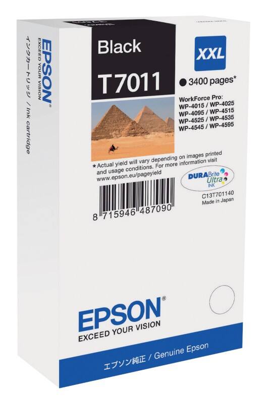 Epson T7011 Original Ink Cartridge C13T70114010 Black