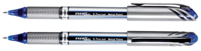 Pentel BL27C Non-retractable Rollerball Pen Blue 0.35 mm Medium Rollerball Non Refillable Pack of 12