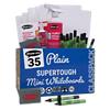 Show-me SUPERTOUGH Class Pack of Drywipe Boards, Pens & Erasers Pack of 107