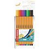 STABILO point 88 Fineliner Pen 0.4 mm Needlepoint Assorted 8810 Pack of 10
