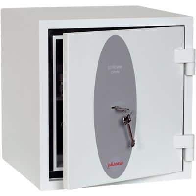 Phoenix Fire & S2 Security Safe with Key Lock SS1192K 31L 460 x 440 x 450 mm White