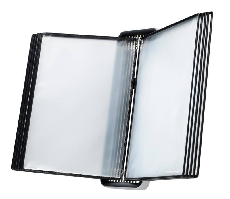 Djois Tarifold Display Panel System 10 Panels A4 ABS (Acrylonitrile Butadiene Styrene) Black, Silver