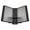 Djois Tarifold Display Panel System 10 Panels A4 Desk Standing Aluminium Alloy, PP (Polypropylene), Steel Black, Silver