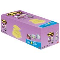Post-it Super Sticky Z-Notes 76 x 76 mm Canary Yellow 90 Sheets Value Pack 16 + 4 Free