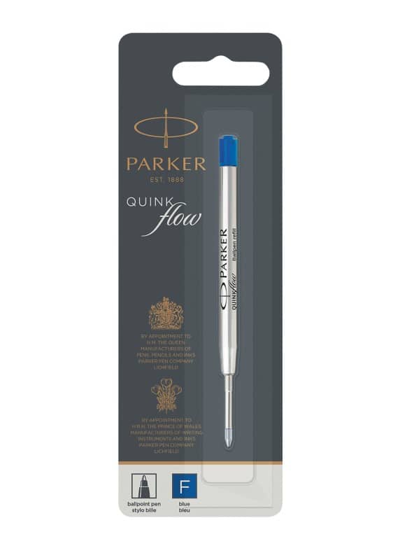 Parker Ballpoint Pen Refill Quinkflow 0.8 mm Blue