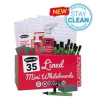Show-me Whiteboard Double Sided Pack of 35
