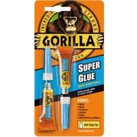 Gorilla Super Glue Permanent Liquid Transparent Clear 3 g Pack of 2 4044101