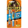 Gorilla Super Glue Permanent Liquid Transparent Clear 3 g Pack of 2 4044101