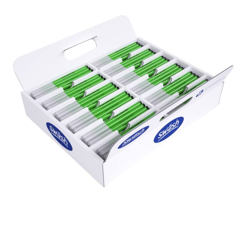 swäsh KOMFIGRIP Handwriting Pen Bullet Black Pack of 300