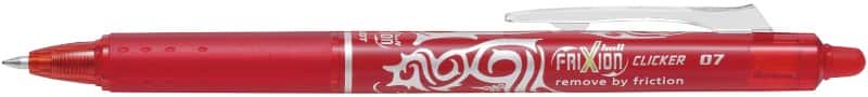 Pilot FriXion Ball Clicker Rollerball Pen Red 0.35 mm Medium Pack of 12