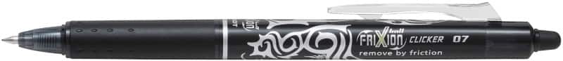 Pilot FriXion Ball Clicker Rollerball Pen Black 0.35 mm Medium Rollerball Pack of 12
