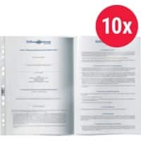 DURABLE Punched Pockets A3 Clear Transparent 60 Microns Polypropylene Up 11 Holes Pack of 10