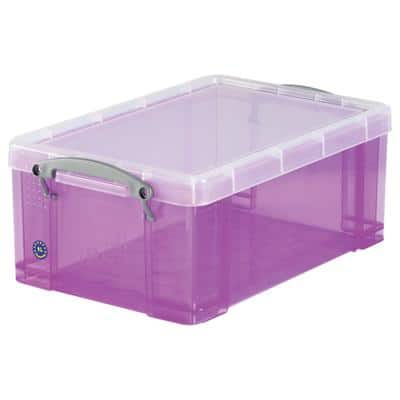 Really Useful Box Plastic Storage 9 Litre Purple 255 x 395 x 155 mm