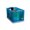 Really Useful Box Plastic Storage 84 Litre Blue, Transparent 440 x 710 x 380 mm