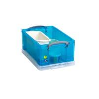 Really Useful Box Plastic Storage 9 Litre Blue 255 x 395 x 155 mm