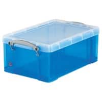 Really Useful Box Plastic Storage 9 Litre Blue 255 x 395 x 155 mm