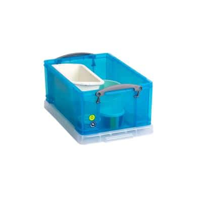 Really Useful Box Plastic Storage 9 Litre Blue 255 x 395 x 155 mm