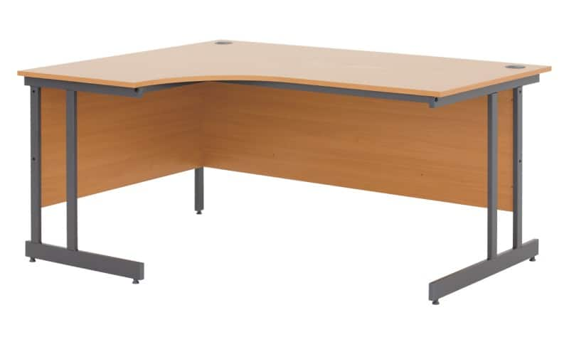 Left Hand Desk Classic Plus Beech 1 600 X 800 X 725 Mm Viking