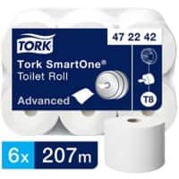 Tork T8 Advanced Toilet Roll 2 Ply 472242 6 Rolls of 1150 Sheets