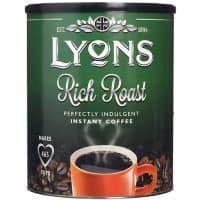 Lyons Rich Roast Instant Ground Coffee Tin Granules 750g