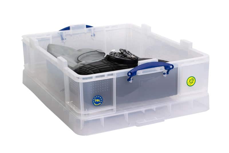 Really Useful Box Storage Box 70 L Transparent 62 x 22.5 x 81 cm