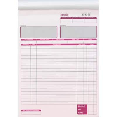 Invoice Book Special format