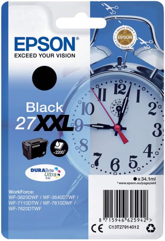 Epson 27XXL Original Ink Cartridge C13T27914012 Black