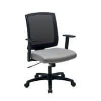 Realspace Synchro Tilt Ergonomic Office Chair with Armrest and Adjustable Seat Karl Economy Black & Grey