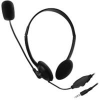 ewent EW3567 Wired Stereo Headset Over-the-head 3.5 mm Jack with Microphone Black