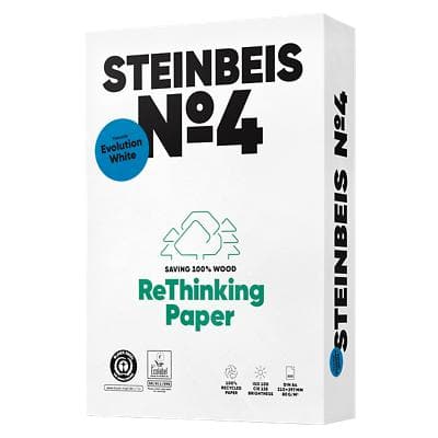 Steinbeis 100% Recycled No.4 Printer Paper A4 80 gsm 135 CIE 500 Sheets