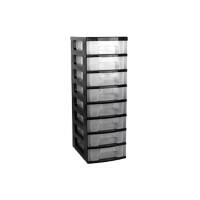 Really Useful Box Storage Unit 56 L Black, Transparent 30 x 42 x 92.5 cm