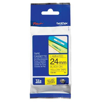 Brother TZe-651 Authentic Label Tape Self Adhesive Black Print on ...